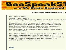 Tablet Screenshot of beespeakstl.com